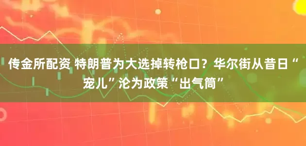 传金所配资 特朗普为大选掉转枪口？华尔街从昔日“宠儿”沦为政策“出气筒”